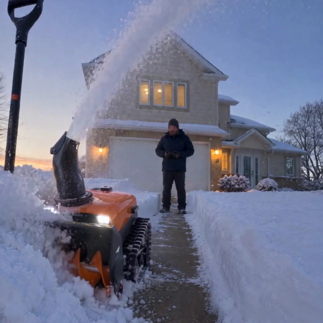 Clearing deep snow